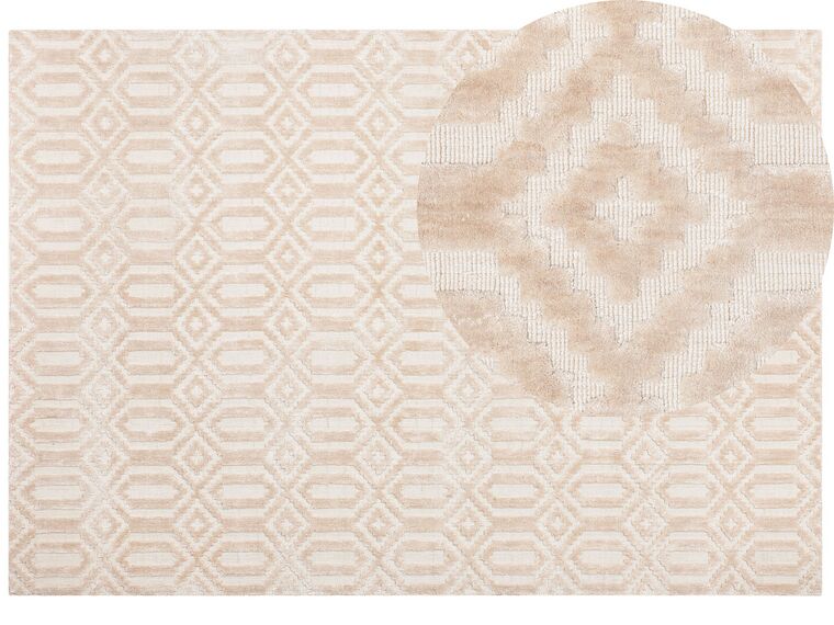Viskózový koberec 160 x 230 cm béžový ADATEPE_750726