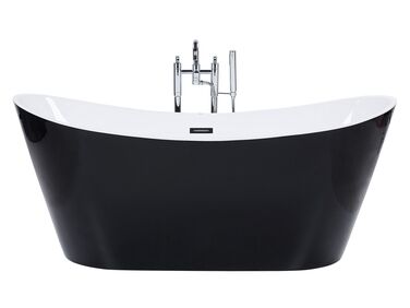 Freestanding Bath 1600 x 760 mm Black ANTIGUA