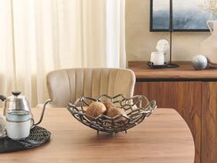 Koristekulho alumiini hopea 37 x 38 cm BABYLON