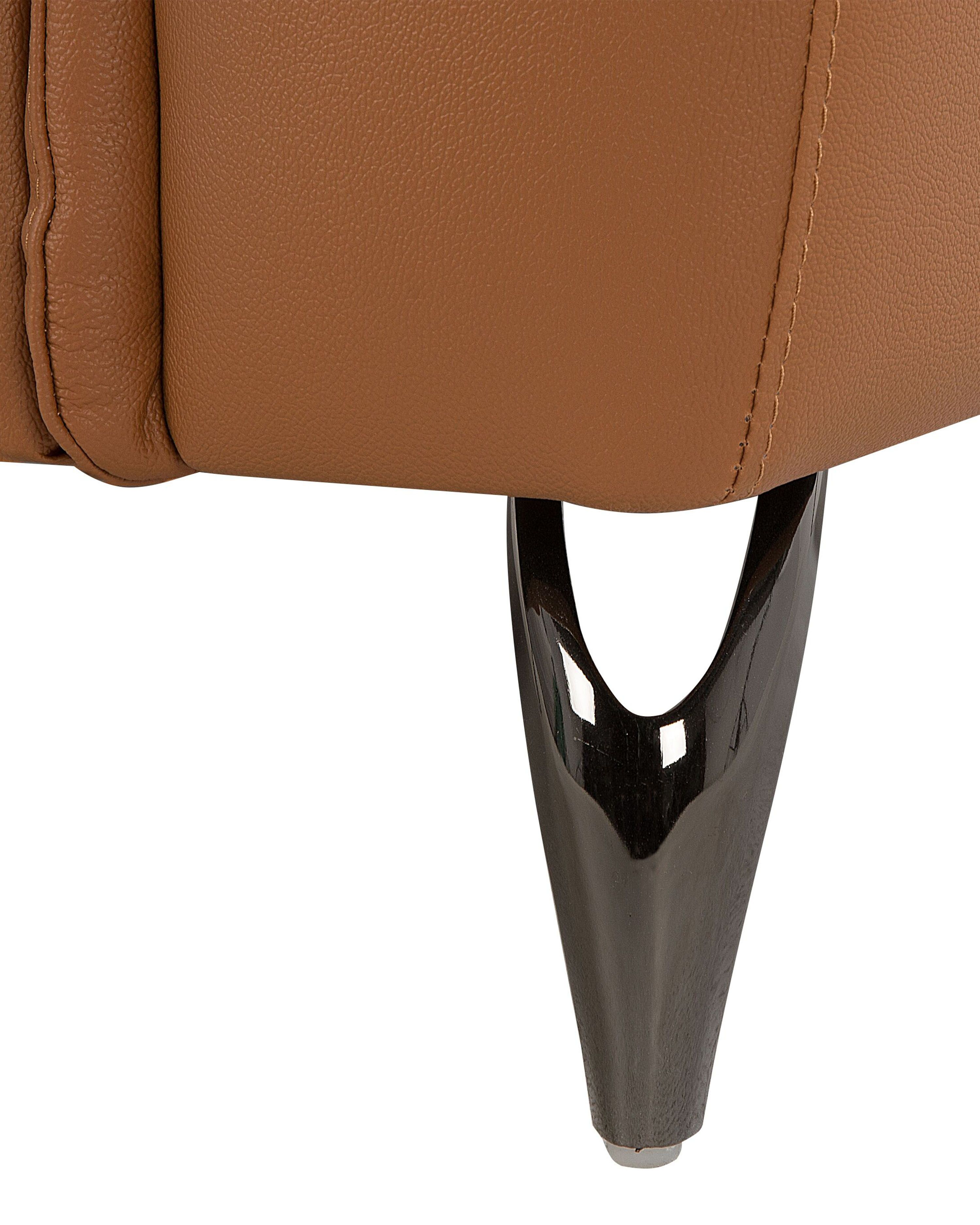 Fotel skórzany brązowy NARWIK