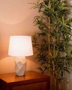 Pöytävalaisin keraaminen vaaleanpunainen ELIA