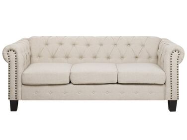 Sofa 3 pers. nitter beige CHESTERFIELD