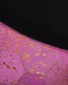 Rózsaszín bőrszőnyeg ⌀ 140 cm ZEYTIN_742917