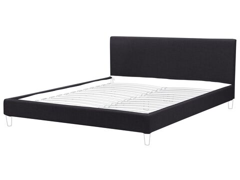 Eu Super King Size Bed Frame Cover Black Fitou Beliani No Eu Super King Size Bed Frame Cover, King Size Bed Frame Size