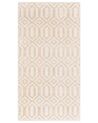 Teppich beige 80 x 150 cm geometrisches Muster Kurzflor ADATEPE_750833