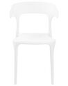 Set of 4 Dining Chairs White GUBBIO _844317