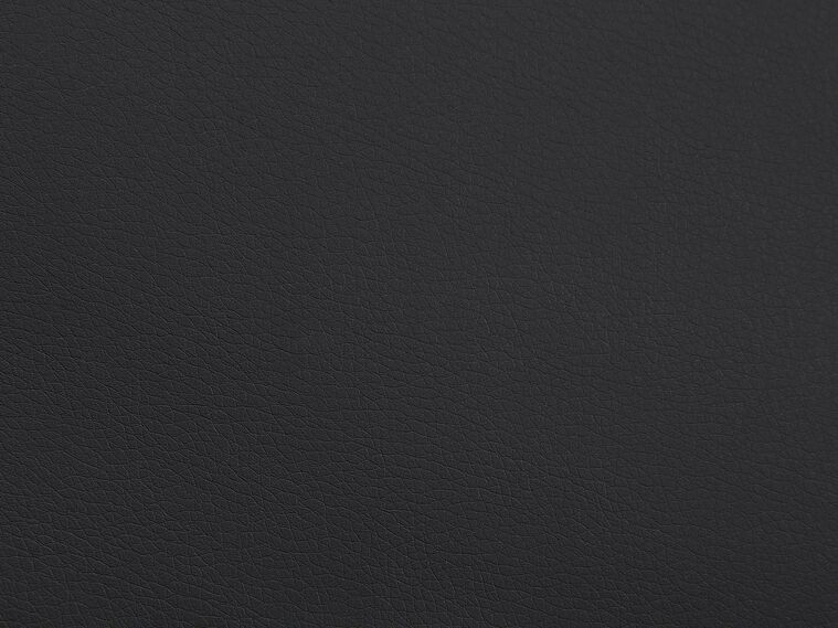 Faux Leather Sofa Bed Black DERBY Beliani.co.uk