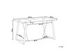 Glass Top Dining Table 140 x 80 cm Light Wood TACOMA_786375