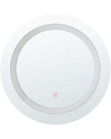 Round LED Wall Mirror ø 58 cm Silver SELUNE