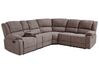 Corner Fabric Electric Recliner Sofa with USB Port Beige ROKKE_851490