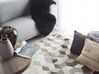 Teppich Kuhfell grau / weiß 160 x 230 cm geometrisches Muster Kurzflor SASON_764767