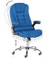 Krzesło biurowe regulowane niebieskie ROYAL _756137