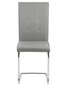 Sada 2 jídelních židlí šedé ROVARD_790114