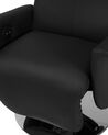 Fotel rozkładany ekoskóra czarny PRIME_709146