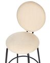 Set of 2 Boucle Bar Chairs Light Beige EMERY_913943