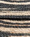 Fekete és bézs jutaszőnyeg ⌀ 140 cm ARTORA_757870