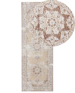 Matto puuvilla beige 60 x 180 cm ALMUS Matto puuvilla beige 60 x 180 cm ALMUS