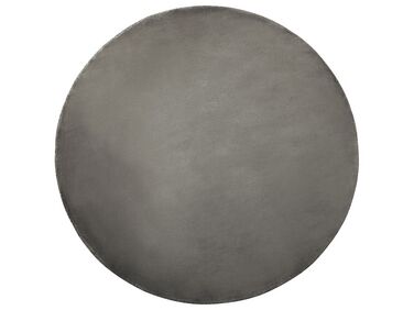 Round Viscose Area Rug ⌀ 140 cm Dark Grey GESI II