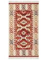 Vlněný kelimový koberec 80 x 150 cm vícebarevný VOSKEVAZ_859302