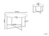 Konferenční stolek s mramorovým efektem stříbrný QUINCY_757499