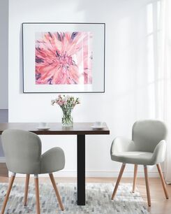 Tuoli kangas vaaleanharmaa 2 kpl BROOKVILLE