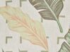 Lot de 2 coussins avec motif feuille 45 x 45 cm vert et beige RHAPIS_810690