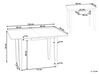Mesa de comedor extensible de madera de caucho clara 90/120 x 60 cm MASELA_826982