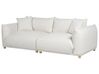 3 Seater Fabric Sofa Off-White LUVOS_885587