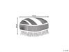 Pouf in cotone bianco 50 x 50 cm OULAD_830745