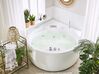 Whirlpool Corner Bath with LED and Bluetooth Speaker White MILANO_773614
