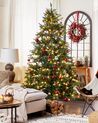 Künstlicher Weihnachtsbaum mit LED Beleuchtung 210 cm grün FIDDLE_832249