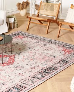 Matto puuvilla punainen/beige 200 x 300 cm ATTERA Matto puuvilla punainen/beige 200 x 300 cm ATTERA