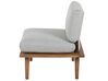 2 Seater Acacia Wood Garden Sofa Set Grey FRASCATI_718959