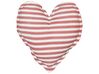 Set of 2 Cotton Heart Cushions 45 x 45 cm White and Red RUBIA _914154