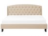 Fabric EU Super King Size Bed Beige BORDEAUX_712166