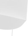 Kovová nástěnná lampa s poličkou bílá MAPI_884212