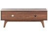 TV Stand Dark Wood with White BUFFALO_437692