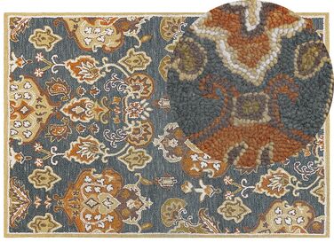Teppich Wolle mehrfarbig 160 x 230 cm Kurzflor UMURLU