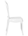 Set of 2 Accent Chairs Acrylic White VERMONT_691803
