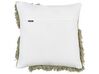 Set of 2 Cotton Tufted Cushions 45 x 45 cm Green SOURWOOD_906140