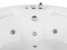 Banheira de hidromassagem de canto em acrílico branco com LED e coluna Bluetooth 182 x 150 cm MILANO_773618