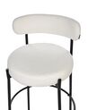Set of 2 Boucle Bar Chairs White ALLISON_915907