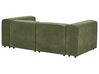 Sofa modułowa 2-osobowa sztruksowa zielona FALSTERBO_916279