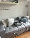 Sectional Sofa Bed with Ottoman Light Grey FALSTER_875949