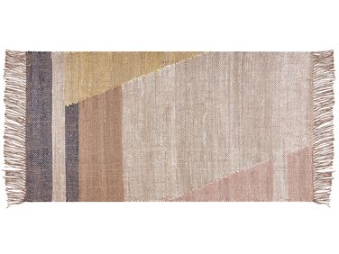 Jutový koberec 80 x 150 cm hnedý SAMLAR