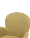 Set of 2 Fabric Dining Chairs Yellow BROOKVILLE_693817