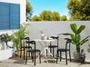 Salon de jardin table et 4 chaises blanc et noir SERSALE/CAMOGLI_823761