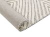 Tappeto lana grigio chiaro e bianco sporco 140 x 200 cm GOKSUN_837861