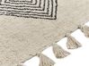 Bavlnený koberec 80 x 150 cm béžová/čierna BULCUK_839786