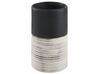 Badeværelsestilbehør vejrbidt effekt sort/beige keramik 4-dele CORO_823336